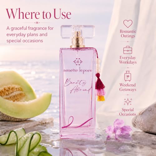 Nanette Lepore Beauty Abroad EDP - Feminine Perfume Spray 3.4 fl oz