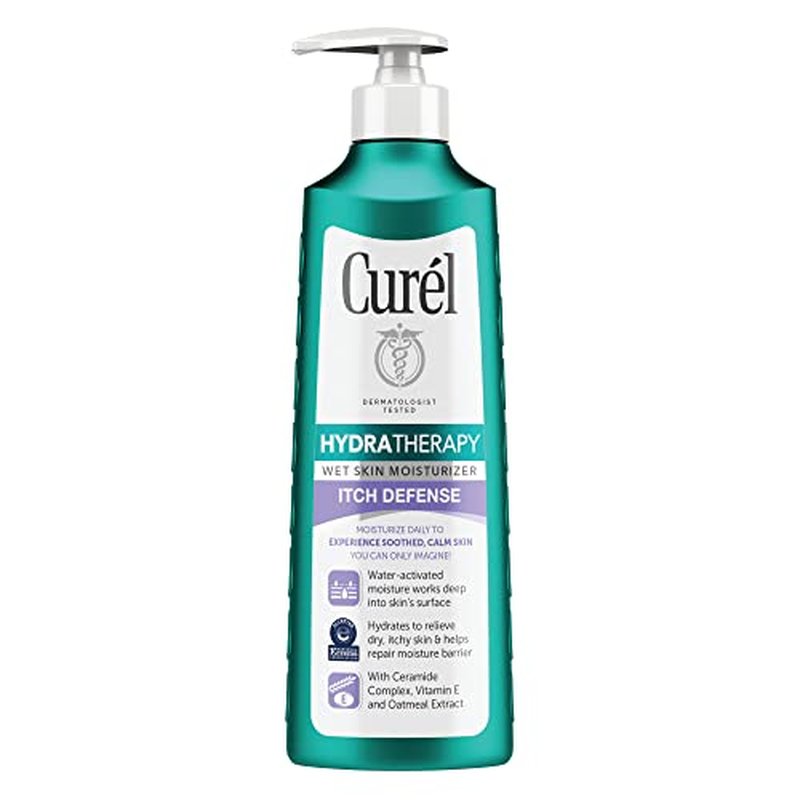 Curel Hydra Therapy, Itch Defense Moisturizer, Wet Skin Lotion, 12 Ounce & Ultra Healing Lotion, Hand and Body Moisturizer for Extra Dry Skin