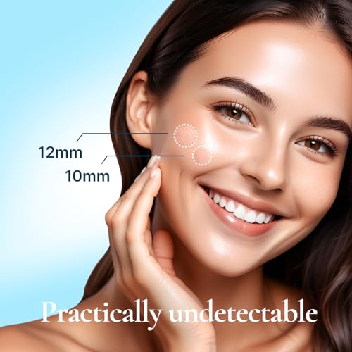 DERMAKR 4-Pack Hydrocolloid Acne Pimple Patches - Invisible Spot Cover & Treatment