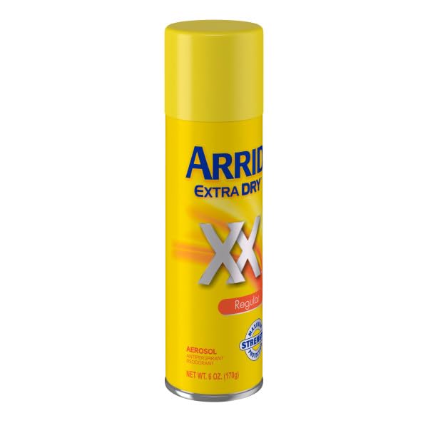 Arrid Extra Dry Regular Aerosol Deodorant 6 oz - Pack of 6, Antiperspirant & Odor Control