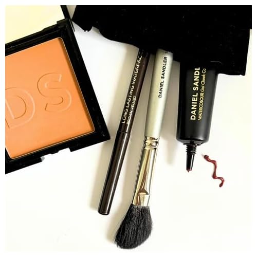Daniel Sandler LARGE POWDER BRUSH - Setting Powder, Flawless Buffing, Blending, Sculpting. Use with Cream, Loose & Pressed Powder, Blush, Liquid and Mineral Foundation. 14cm Compact Makeup Brush