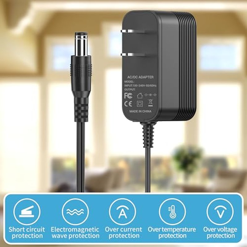 12V Charger for AeroGarden Harvest 360 Slim Elite Power Cord Compatible with AeroGarden 100690 100691 100692 100693 100694 100695 Adapter Replacement Power Supply