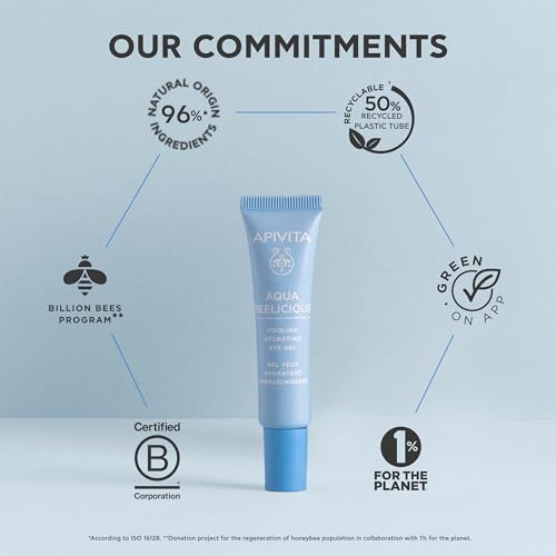 Apivita Aqua Beelicious Cooling Hydrating Eye Gel with Honey & Jasmine
