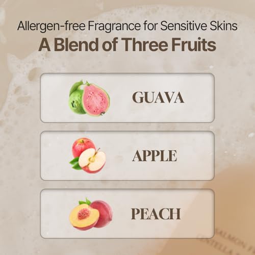 HEVEBLUE Salmon PDRN Body Wash for Sensitive Skin - Hydrating & Hypoallergenic