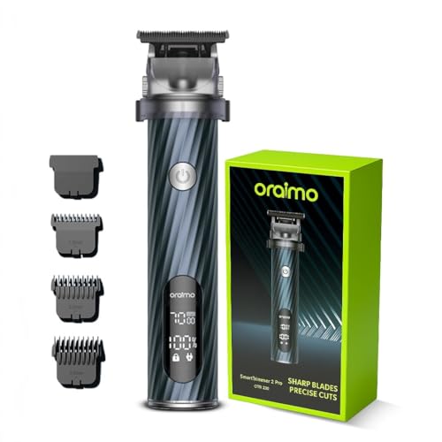 Oraimo Cordless Beard Trimmer for Men, Adjustable Rotating Head, 1200mAh Battery
