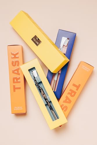 TRASK Luxury Soft Bristle Manual Toothbrush for Adults - Dentist Designed, Reaches Hard-to-Access Areas, Azure