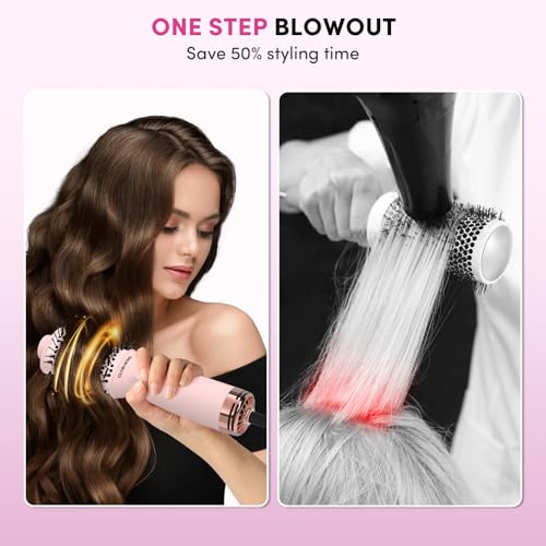 Automatic Dual Voltage Travel Hair Dryer Brush Compact Mini Hot Air