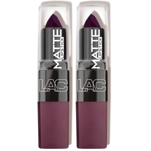 L.A. COLORS Matte Lipstick, Wicked CML475 (Pack of 2)