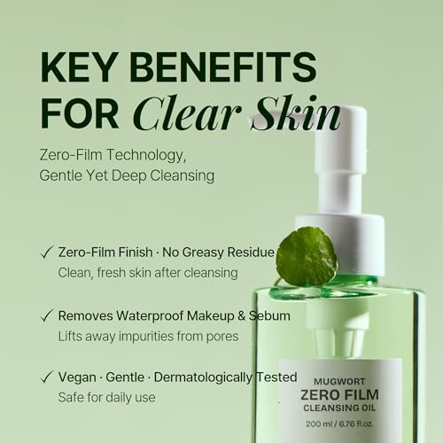 Double Cleanser Duo for Facial Cleansing : Mugwort Zero Film Cleansing Oil & Foam Korean skincare