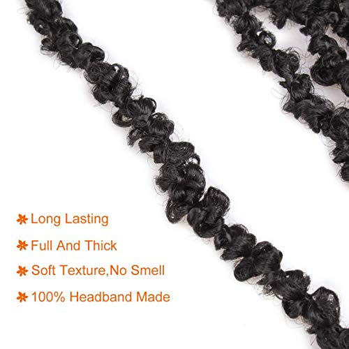 30 Inch Lightweight Butterfly Locs Crochet Hair - 6 Packs, 1B# Variation
