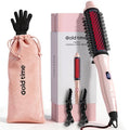 Infrared Thermal Curling Straightening Brush 1.5 Inch Hot Styling Tool Pink