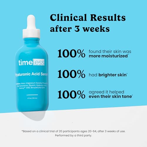 Hyaluronic Acid Vitamin C Serum with Matrixyl 3000 - 4 fl oz - Timeless Skin Care