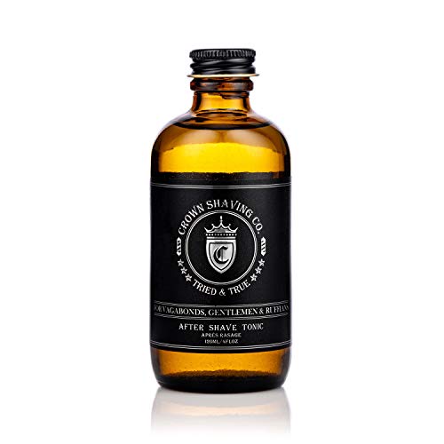 Men's After Shave Tonic 120ml - Classic Barbershop Scent, Tobacco Leather Bay Rum