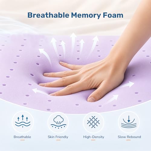 King Size 4 Inch Gel Memory Foam Mattress Topper - Sweetcrispy