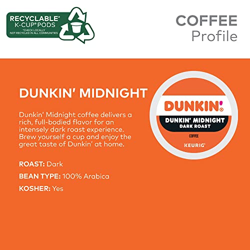 Dark Roast Coffee K-Cups - 4 Boxes of 22, Unflavored, Compatible with Keurig - 88 Count