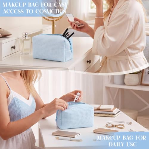 Gilprop 12 Pcs Holiday Gift Set for Women Cozy Light Blue Makeup Bag - Variation of THIS listing