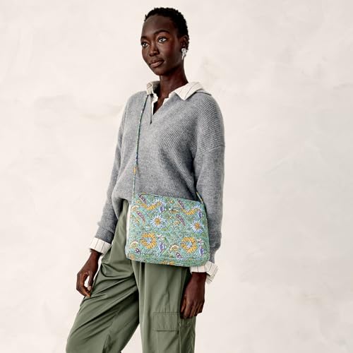 Women's Cotton Hipster Crossbody Bag - Gemstone Paisley Variation