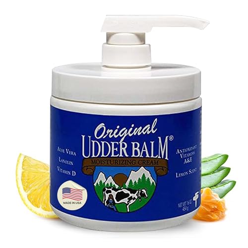 Extra Thick Udder Balm 16 oz Pump for Deep Moisture & Cracked Skin Relief