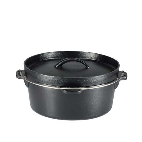 Pre-Seasoned Cast Iron Cookware Set - 5 Pieces, Oven Safe, Even Heating