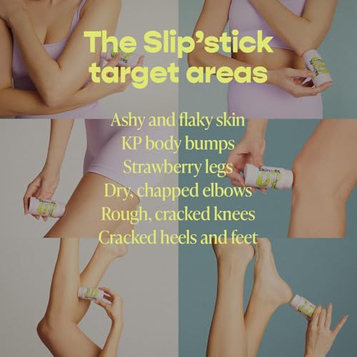 Glycolic Acid Body Stick - Exfoliating Bump & Strawberry Legs Treatment, 10% AHA & 2% BHA, Vegan & Cruelty-Free