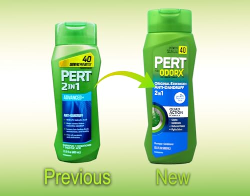 Anti-Dandruff 2-in-1 Shampoo and Conditioner - Classic Clean Scent, 13.5 Fl Oz, Pack of 6