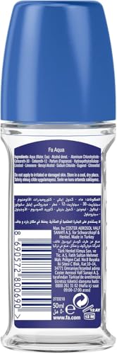 Fa Deodorant Roll-On 1.7 oz Aqua (3-Pack) - Long-Lasting Protection