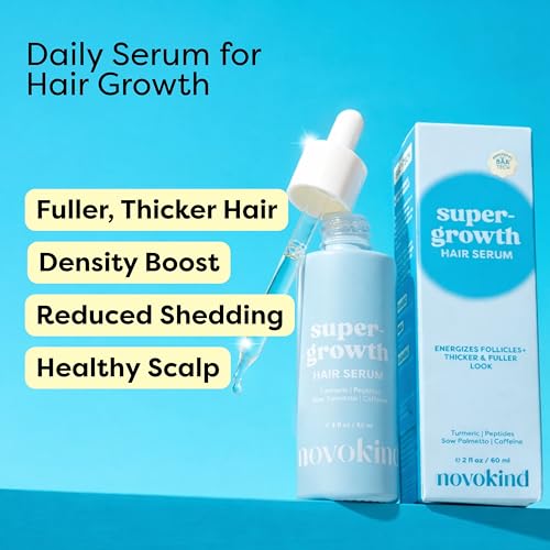 NOVOKIND 2 Fl Oz Hair Growth Serum for Thicker, Fuller Hair - Pack of 1
