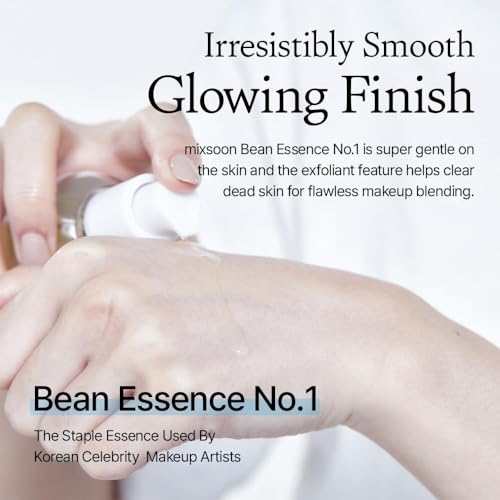 Mixsoon Bean Essence Glass Skin Serum 50ml - Gentle Exfoliating Hydrating Face Essence with Fermented Beans