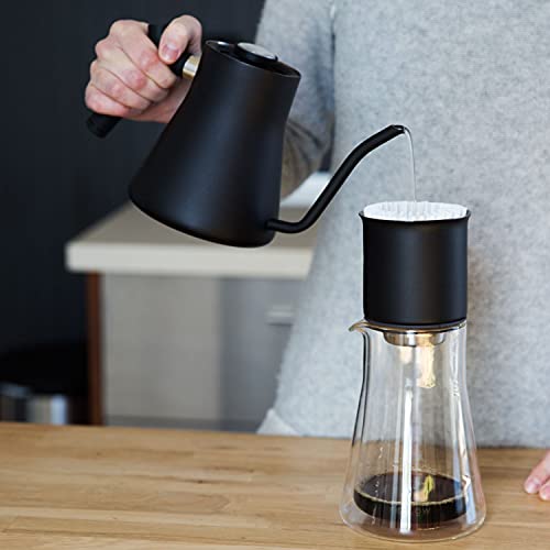 Pour-Over Coffee Maker Set with Dripper, Glass Carafe & Filters - Variation of XF