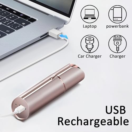 Facial Hair Remover for Women Gold Color with 8-pc Replacement Heads