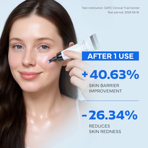 SAM¡¯U PH Sensitive Spot Cream ? Redness Reducing Blue Cream with Guaiazulene, Ceramides & Peptides for Redness Relief and Post-Blemish Recovery ? Korean Face Moisturizer 30ml / 1.01 fl.oz