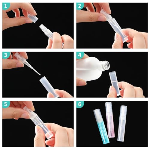 Mini Spray Bottles 3ml - 200 Pack Portable Refillable Atomizers