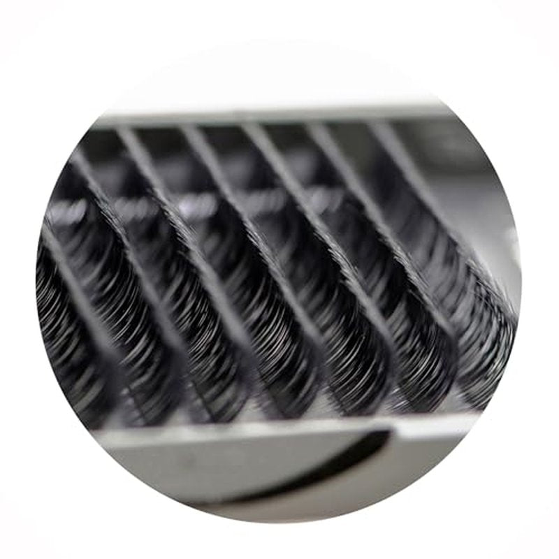 Lash Extensions 0.07mm Thickness J Curl Length Mixed Sizes 8-14mm Natural Looking Easy Fan Eye Lashes For Eyelash Extensions(0.07,J,Mixed 8-14mm)