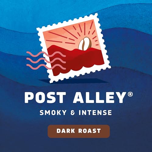 Seattle's Best Coffee Post Alley Dark Roast Ground Coffee 20oz Pack of 6 - Smooth & Rich Flavor