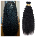 16 Inch Wet and Wavy Human Braiding Hair No Weft for Boho & French Braid - Super Wave (#1b)
