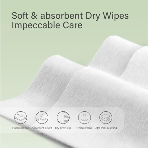 Unifree Facial Tissues I Dry Wipes I Makeup Remover, 8-pack Value Pack, 800 Count