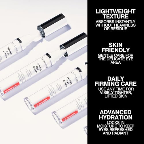 Dr Sebagh Firming Eye Cream (0.5 fl oz) - Eyecream for Dark Circle & Puffiness - Under Eye Moisturizer & Hollow Eyes Treatment - Lifting Sunken Eyes Treatment & Under Eye Plumper for Aging Skin