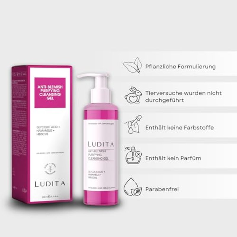 Anti-Blemish Purifying Cleansing Gel, Pink, 200ml