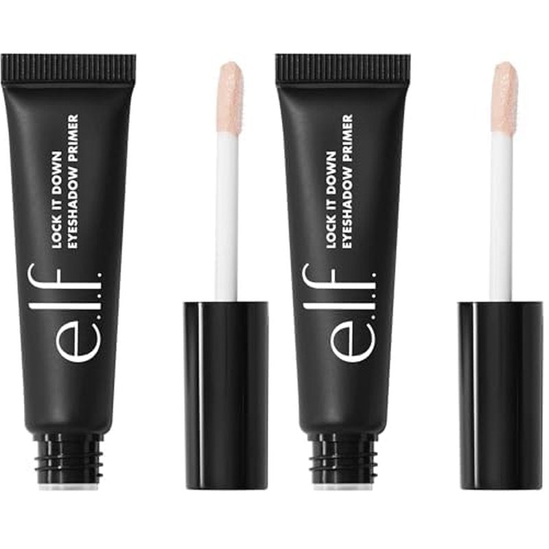 e.l.f. Lock It Down Eyeshadow Primer,Smooth Creamy Eye Makeup Primer For Long-Lasting Eyeshadow,Intensifies Color,Helps Prevent Creasing,Vegan & Cruelty-Free,(Pack of 2)