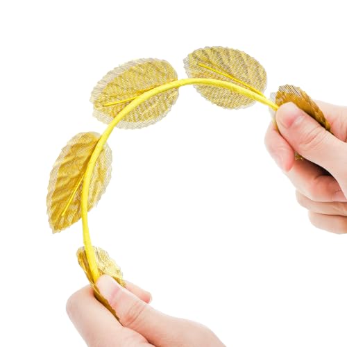 Laurel Crown Headband - Gold Greek Goddess Headpiece for Women & Men