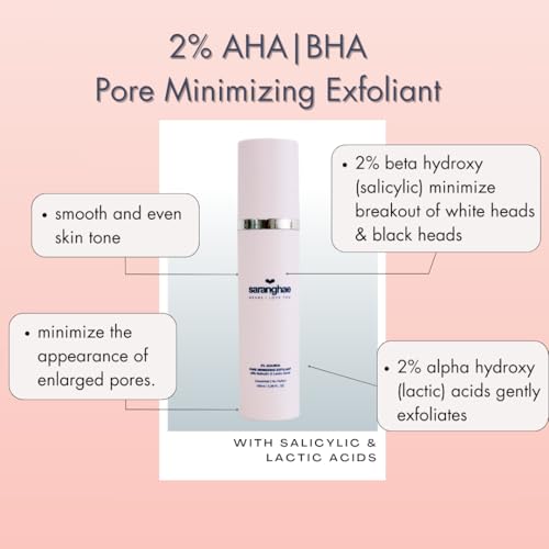 AHA BHA Pore Refining Exfoliator Toner for Face - Clear & Smooth Skin