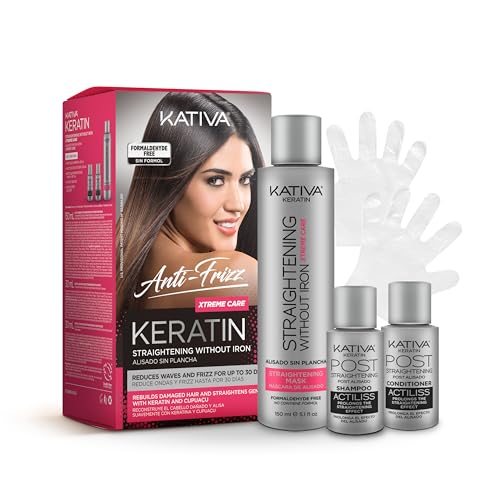 Kativa Anti-Frizz Xtreme Care Keratin & Cupuaçu Smoothing Treatment – Home Use