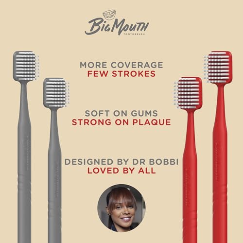 Big Mouth Manual Toothbrush - Wide Head Soft Bristle for Adults - Variation 4