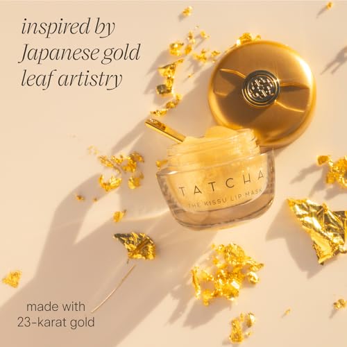 TATCHA Kissu Lip Mask with Gold Leaf – Restorative Hydrating Lip Treatment