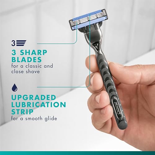 Gillette Mach3 Razor Refills for Men - Pack of 10 Blades, 15 Shaves Each