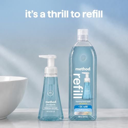 Method Sea Minerals Foaming Hand Wash Refill Pack of 4, 28 fl oz Each