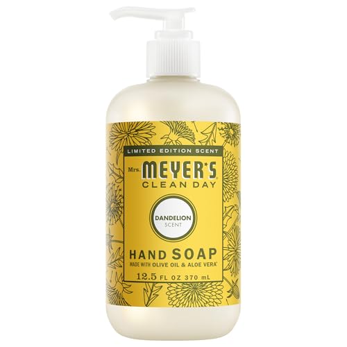 Mrs. Meyer's Dandelion Liquid Hand Soap - 12.5 Fl Oz, Pack of 6