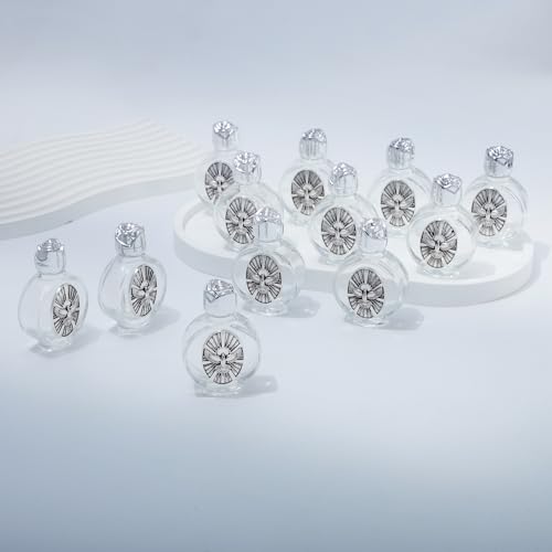 KOMI Holy Spirit Dove Glass Holy Water Bottle Set, 0.5 Fl Oz, Religious Travel Containers