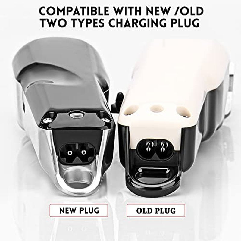 2PCS USB Charger Stand Set for Wahl Magic Clip Senior Sterling-4 Detailer Lithium-Ion Pro Clippers, Replacement Charging Cable for Wahl 8164 Finale & 8173 Vanish Shaver
