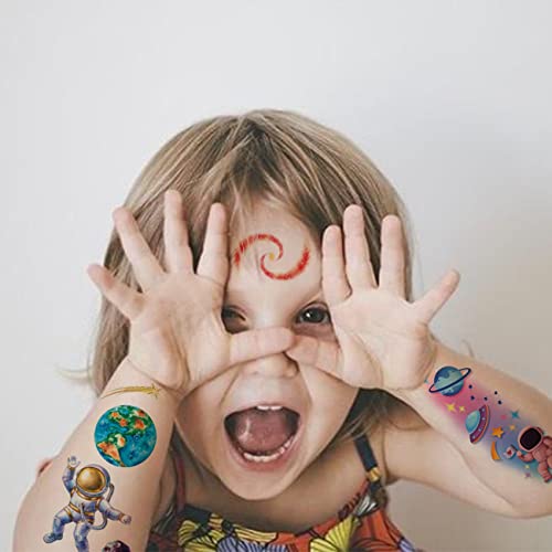 Multicolor Tween Tattoo Mega Value Pack Favors - 12.125" x 8" (120 Pc) - Exciting & Unique Variety Designs - Vibrant Temporary Tattoos for Kids & Teens